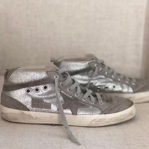 Golden Goose Mid Star Glitter Sneaker